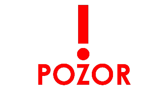 Pozor změna !